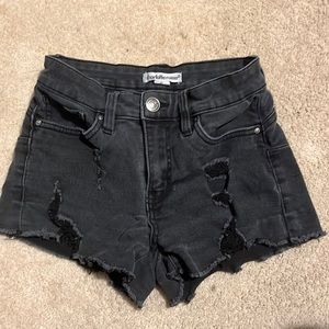charlotte russe black festival shorts